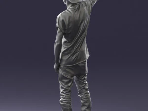 000552 Street Style Man Gesture Pose Urban Male Character 3d print ready 3D Print Model
