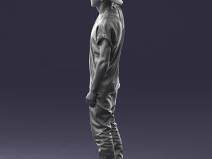 000552 Street Style Man Gesture Pose Urban Male Character 3d print ready 3D Print Model