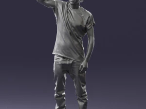 000552 Street Style Man Gesture Pose Urban Male Character 3d print ready 3D Print Model