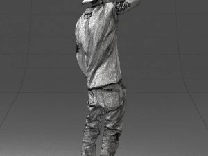 000552 Street Style Man Gesture Pose Urban Male Character 3d print ready 3D Print Model