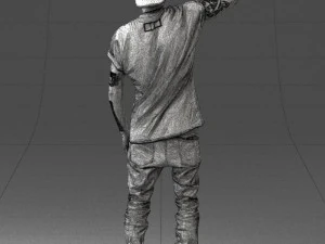 000552 Street Style Man Gesture Pose Urban Male Character 3d print ready 3D Print Model