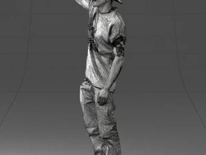 000552 Street Style Man Gesture Pose Urban Male Character 3d print ready 3D Print Model