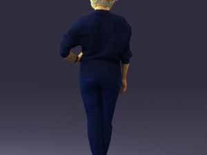man in pose 0210 3D Modell