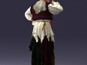 old woman 0176 3d print ready 3D 打印模型