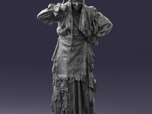 old woman 0176 3d print ready 3D 打印模型