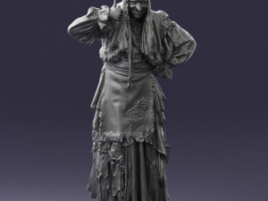 old woman 0176 3d print ready 3D 打印模型