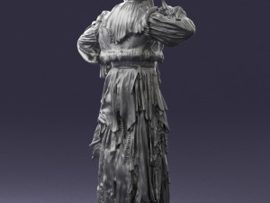 old woman 0176 3d print ready 3D 打印模型
