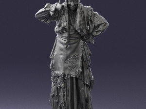 old woman 0176 3d print ready 3D 打印模型