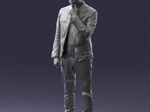 man in pose 0218 Modello 3D