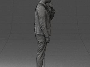 man in pose 0218 Modello 3D