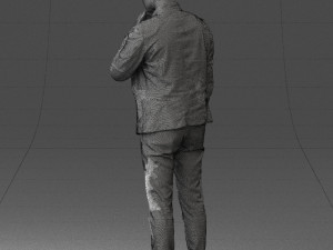 man in pose 0218 Modello 3D