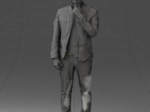 000554 Stylish Man in Leather Jacket Casual Male Character 3D Model