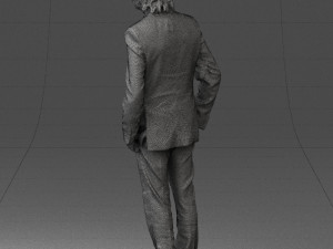 man in black dress 0224 3D Model