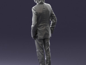 man in black dress 0224 3d print ready 3D प्रिंट मॉडल