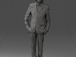 man in black dress 0224 3d print ready 3D प्रिंट मॉडल