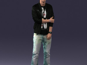man in pose 0226 Modelo 3D