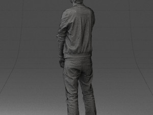 man in pose 0226 Modelo 3D