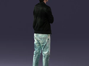 000562 Casual Young Man in Jacket Modern Male Character 3d print ready 3D Print Model