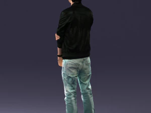 000562 Casual Young Man in Jacket Modern Male Character 3d print ready 3D Print Model