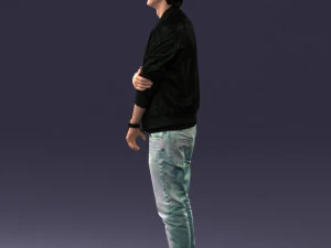 000562 Casual Young Man in Jacket Modern Male Character 3d print ready 3D Print Model