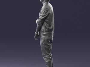 000562 Casual Young Man in Jacket Modern Male Character 3d print ready 3D Print Model