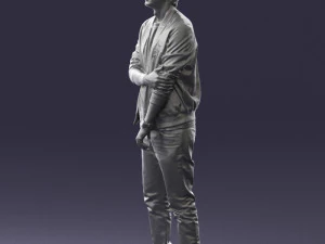 000562 Casual Young Man in Jacket Modern Male Character 3d print ready 3D Print Model
