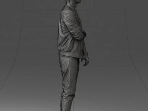 000562 Casual Young Man in Jacket Modern Male Character 3d print ready 3D Print Model