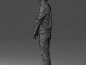 000562 Casual Young Man in Jacket Modern Male Character 3d print ready 3D Print Model