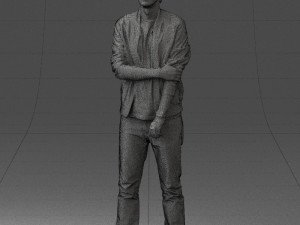 man in pose 0226 3d print ready 3Dプリントモデル