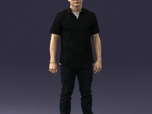 000563 Urban Man with Sunglasses Casual Male Character 3d print ready 3D Print Model