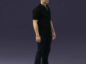 000563 Urban Man with Sunglasses Casual Male Character 3d print ready 3D Print Model