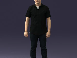 000563 Urban Man with Sunglasses Casual Male Character 3d print ready 3D Print Model
