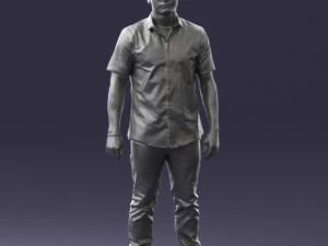 000563 Urban Man with Sunglasses Casual Male Character 3d print ready 3D Print Model