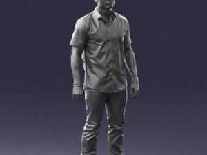 man in black dress 0227 3d print ready 3D 프린트 모델