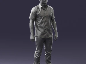 000563 Urban Man with Sunglasses Casual Male Character 3d print ready 3D Print Model