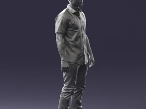 000563 Urban Man with Sunglasses Casual Male Character 3d print ready 3D Print Model