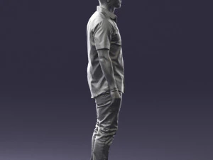 000563 Urban Man with Sunglasses Casual Male Character 3d print ready 3D Print Model