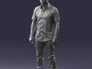 000563 Urban Man with Sunglasses Casual Male Character 3d print ready 3D Print Model