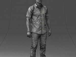 man in black dress 0227 3d print ready 3D 프린트 모델