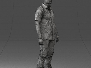 man in black dress 0227 3d print ready 3D 프린트 모델