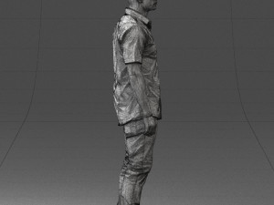 man in black dress 0227 3d print ready 3D 프린트 모델