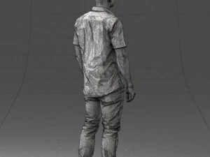 000563 Urban Man with Sunglasses Casual Male Character 3d print ready 3D Print Model