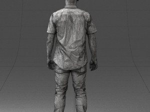 man in black dress 0227 3d print ready 3D 프린트 모델