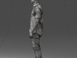 man in black dress 0227 3d print ready 3D 프린트 모델