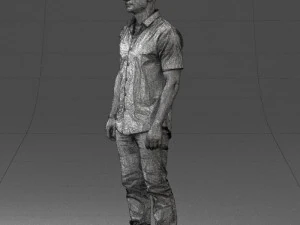 000563 Urban Man with Sunglasses Casual Male Character 3d print ready 3D Print Model
