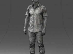 man in black dress 0227 3d print ready 3D 프린트 모델