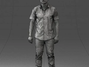 000563 Urban Man with Sunglasses Casual Male Character 3d print ready 3D Print Model
