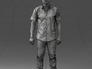 000563 Urban Man with Sunglasses Casual Male Character 3d print ready 3D Print Model