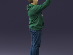 man in green t-shirt 0235 3d print ready Modelo de impresión 3D