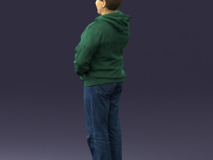man in green t-shirt 0235 3d print ready Modelo de impresión 3D